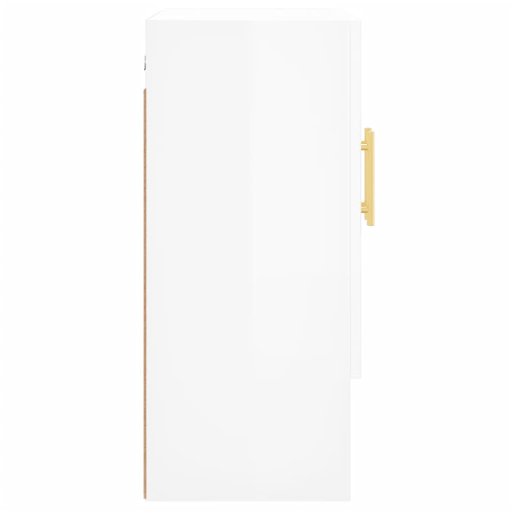 vidaXL Nástěnná skříňka bílá s vysokým leskem 60 x 31 x 70 cm kompozit