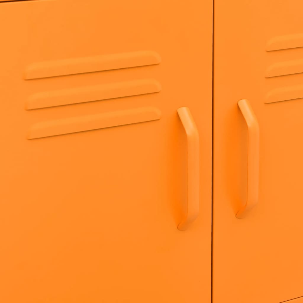 vidaXL Úložná skříň oranžová 60 x 35 x 56 cm ocel