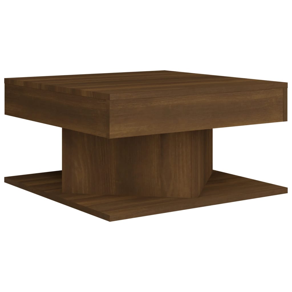 vidaXL Konferenční stolek hnědý dub 57 x 57 x 30 cm kompozitní dřevo