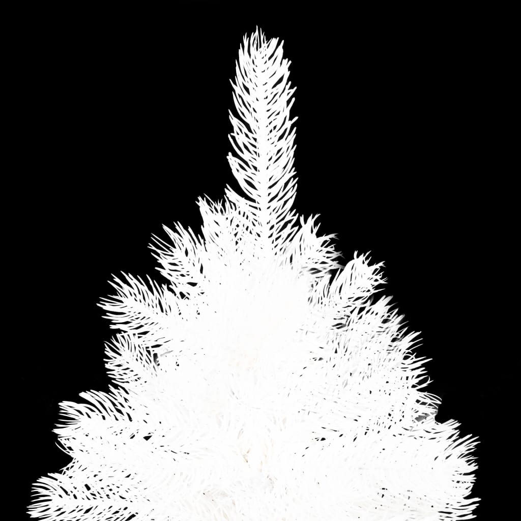 vidaXL Umělý vánoční stromek s realistickým jehličím bílý 150 cm