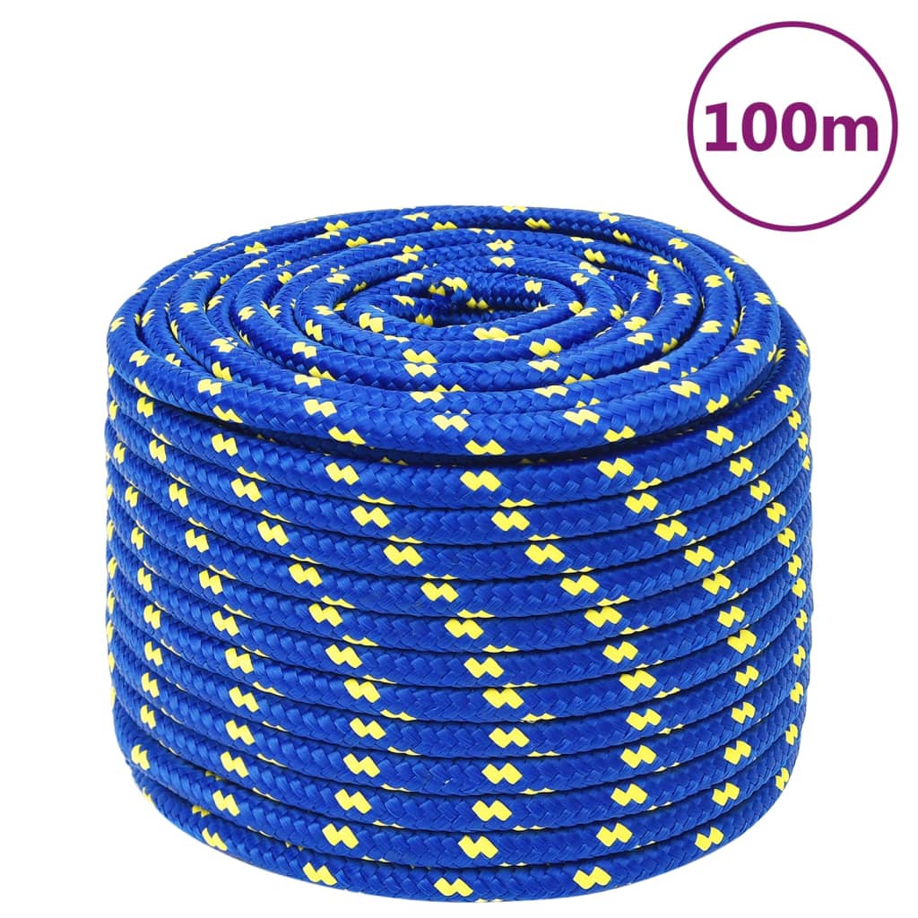 vidaXL Lodní lano modré 12 mm 100 m polypropylen