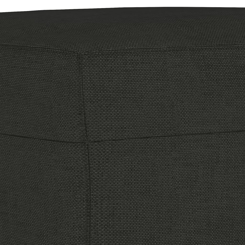 vidaXL 4dílná sedací souprava s polštáři černá textil