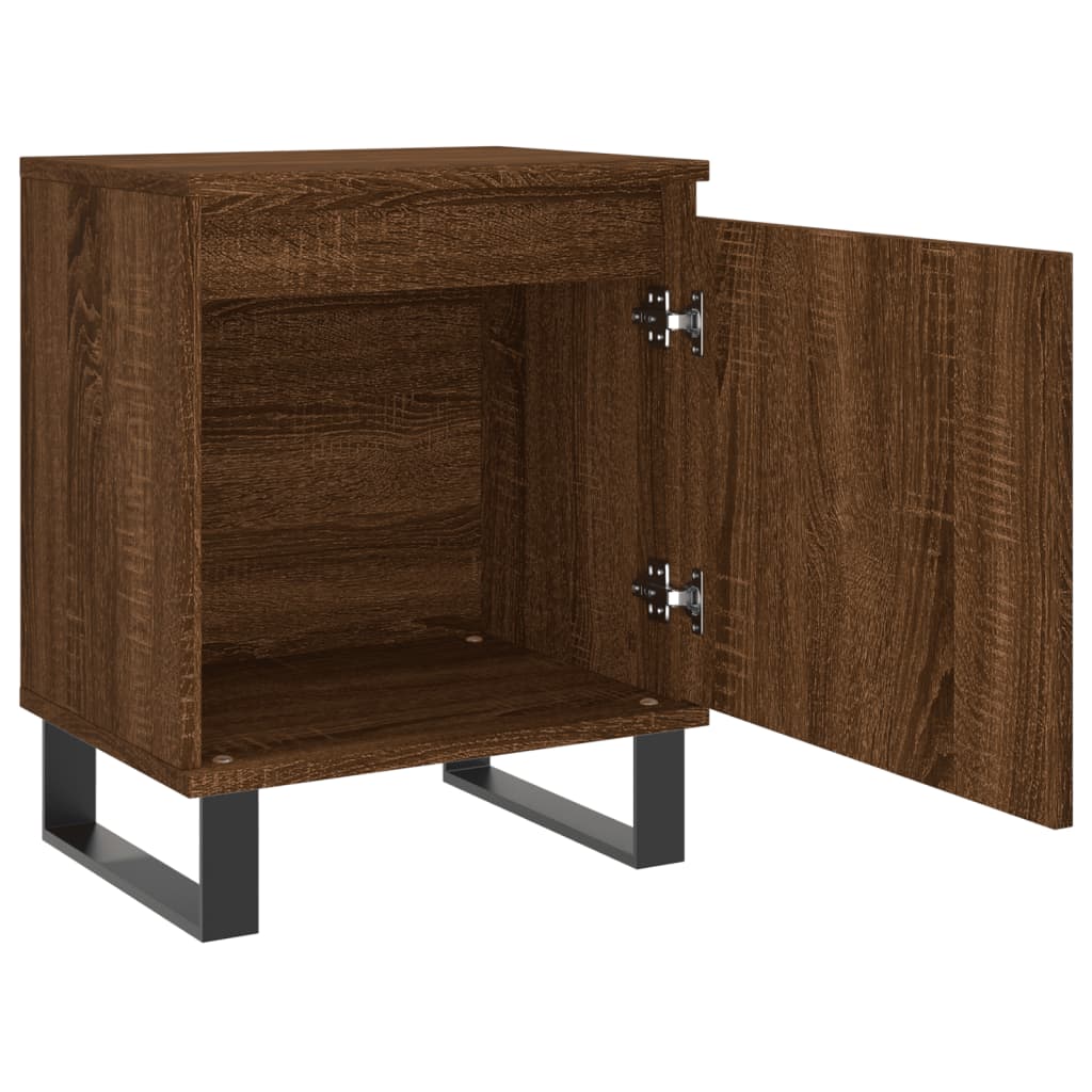 vidaXL Noční stolek hnědý dub 40 x 30 x 50 cm kompozitní dřevo