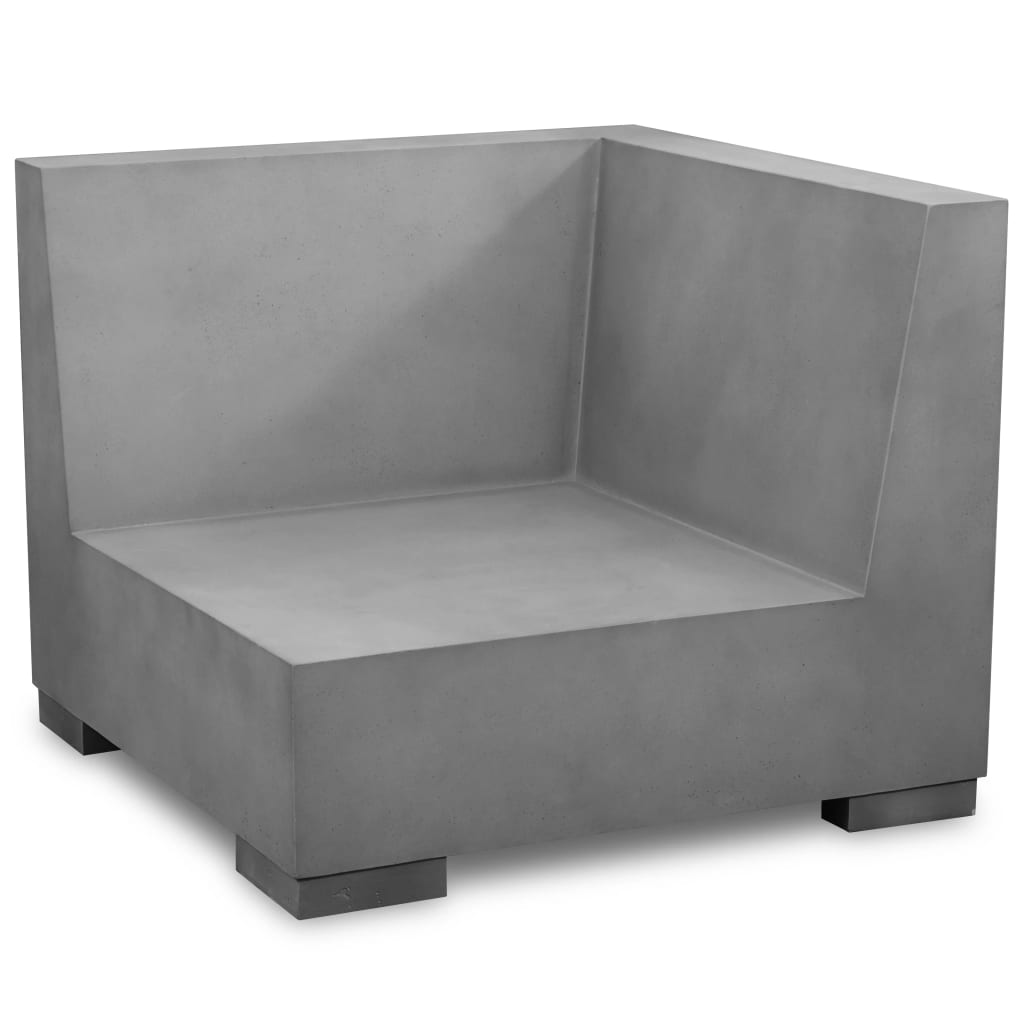 vidaXL 5dílná zahradní sedací souprava s poduškami betonová šedá