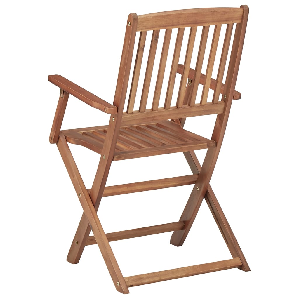 vidaXL Skládací zahradní židle 8 ks masivní akáciové dřevo