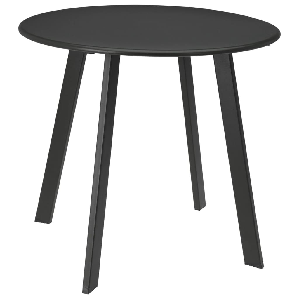 ProGarden Přístavný stolek 50 x 45 cm matný tmavě šedý