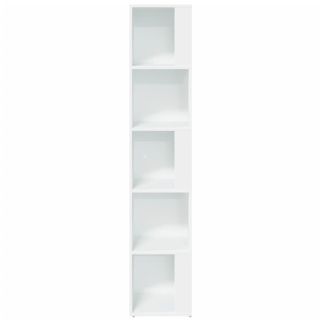 vidaXL Rohová skříňka bílá 33 x 33 x 164,5 cm dřevotříska