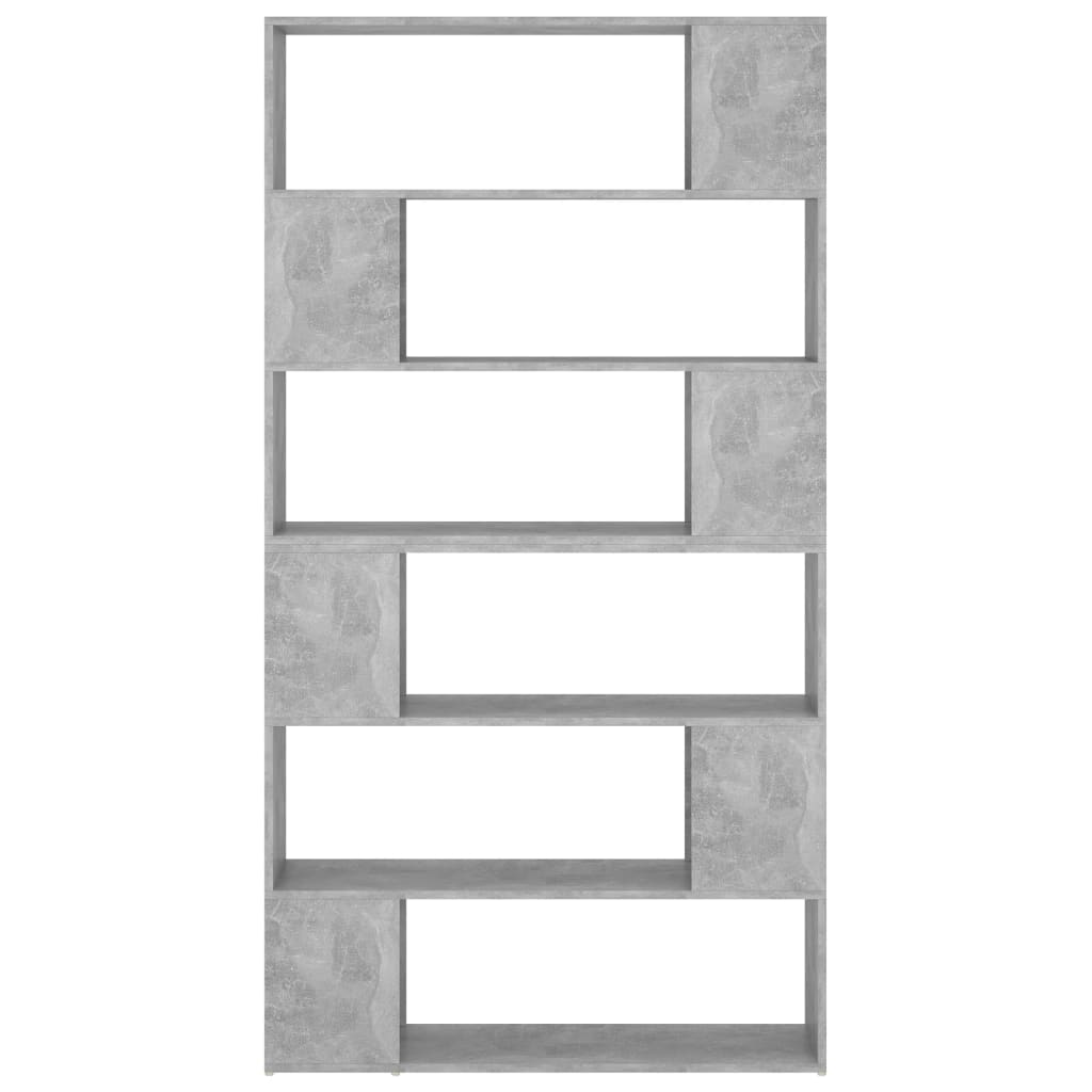 vidaXL Knihovna / dělicí stěna betonově šedá 100 x 24 x 188 cm