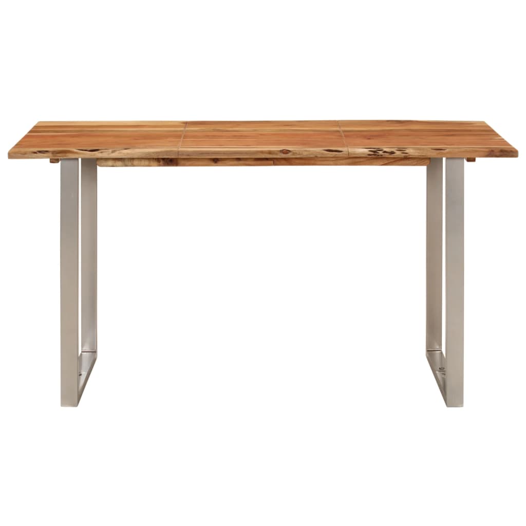 vidaXL Jídelní stůl 140 x 70 x 76 cm masivní akáciové dřevo