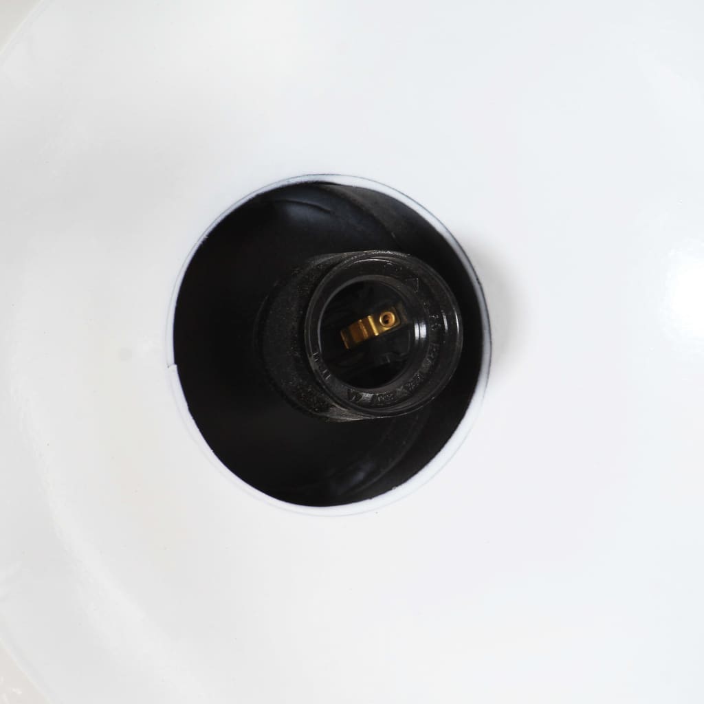 vidaXL Industriální závěsné svítidlo 32 cm černé E27