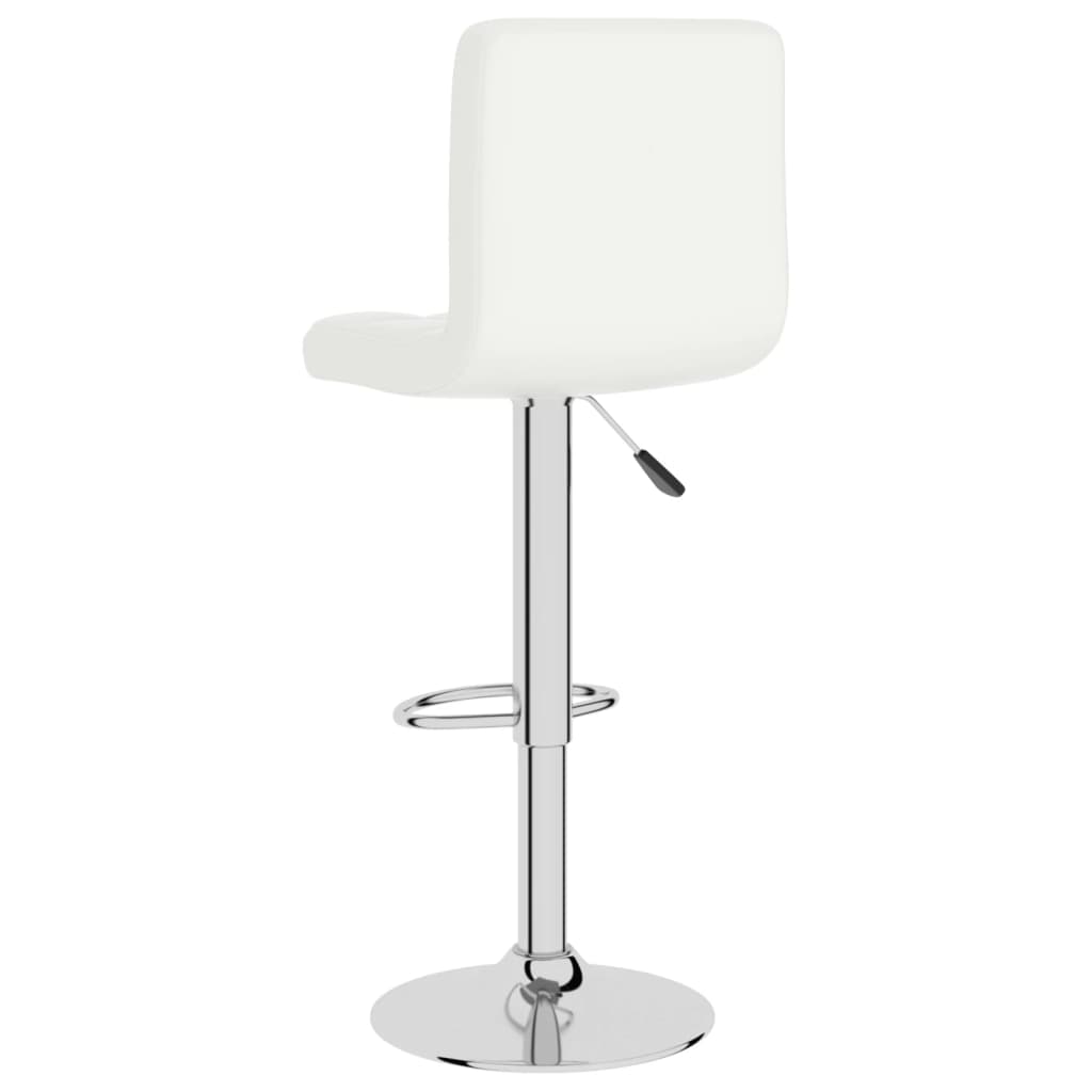 vidaXL Barová stolička bílá umělá kůže