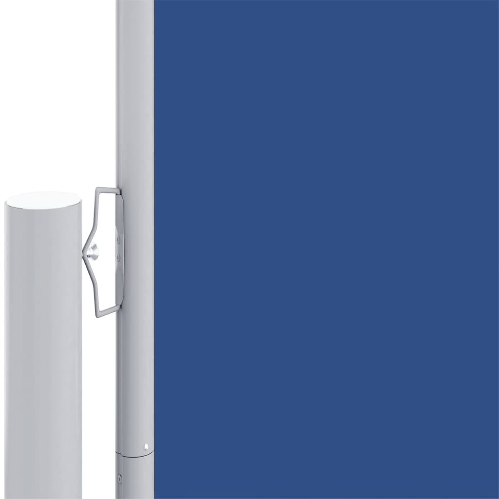 vidaXL Zatahovací boční markýza modrá 180 x 1 200 cm