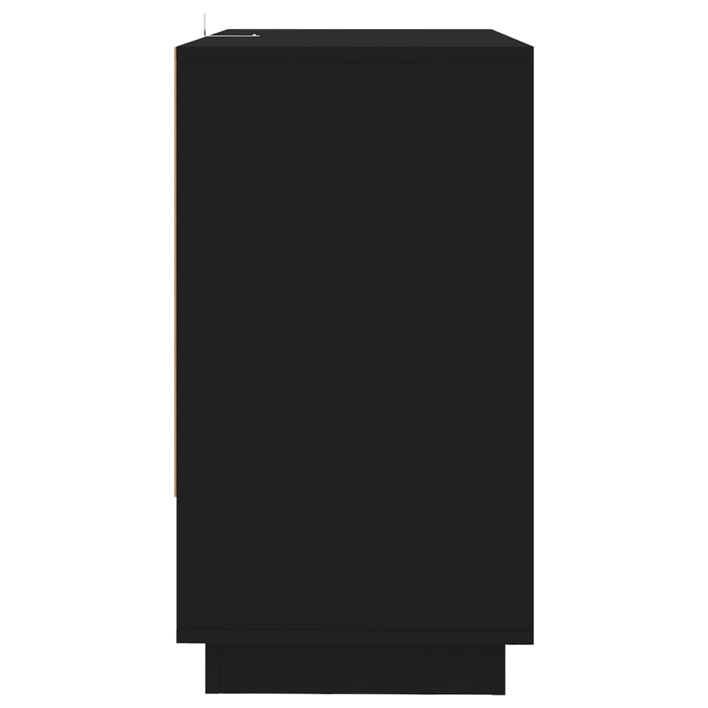 vidaXL Příborník černý 70 x 41 x 75 cm dřevotříska