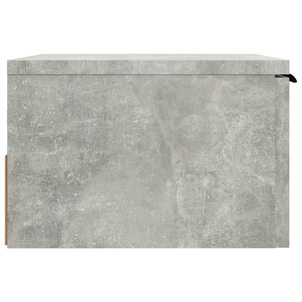 vidaXL Nástěnný noční stolek betonově šedý 34 x 30 x 20 cm