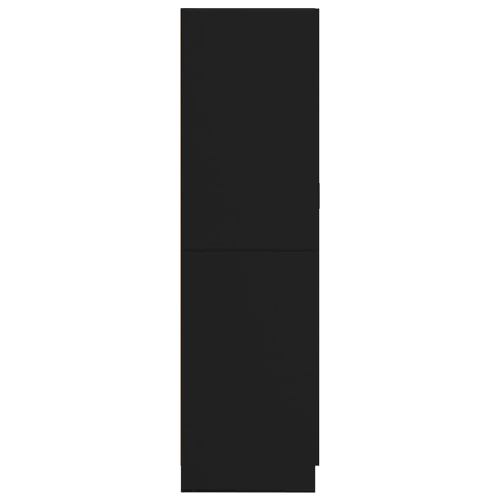 vidaXL Šatní skříň černá 82,5 x 51,5 x 180 cm dřevotříska