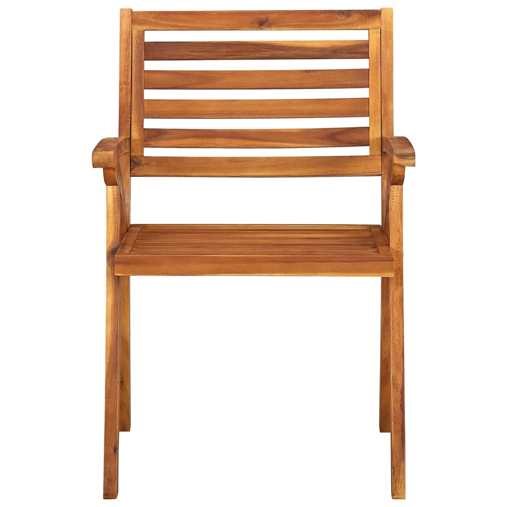 vidaXL Zahradní židle 4 ks masivní akáciové dřevo
