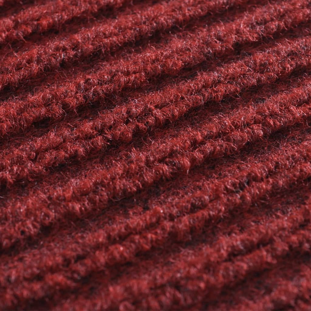 Červená PVC rohožka 90 x 150 cm