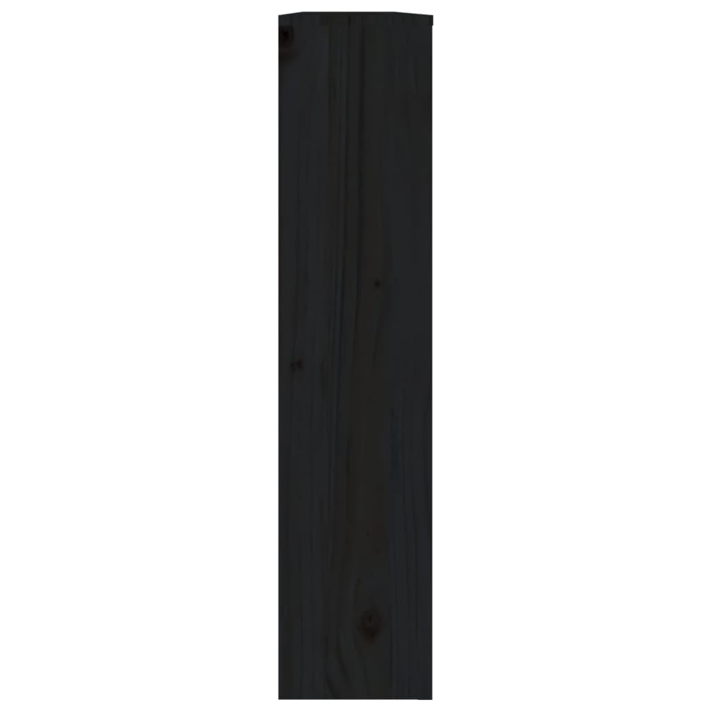 vidaXL Kryt na radiátor Černá 153x19x84 cm masivní borové dřevo