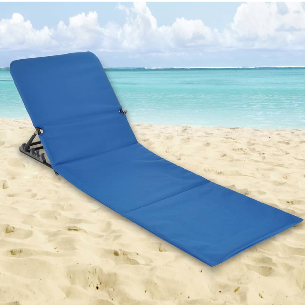 HI Skládací plážová podložka PVC modrá