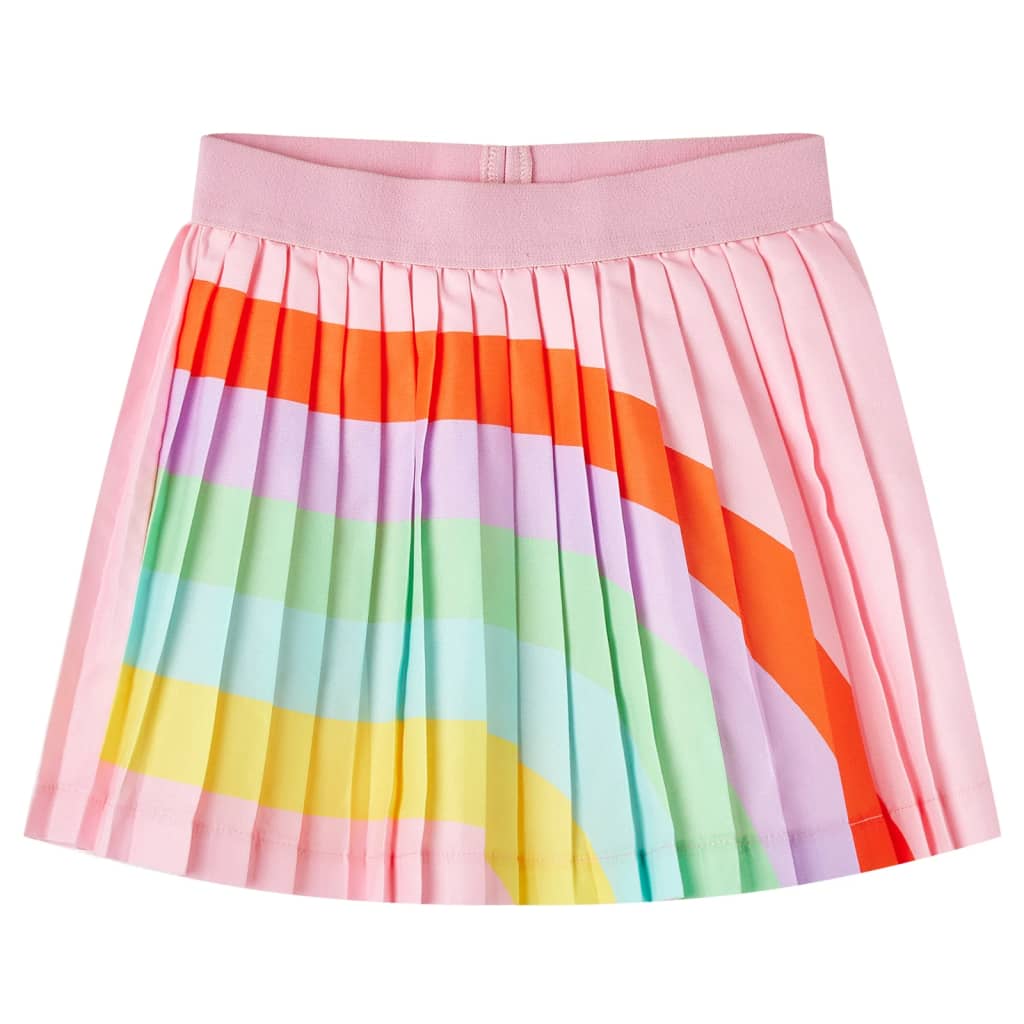 Dětská plisovaná sukně světle růžová 92