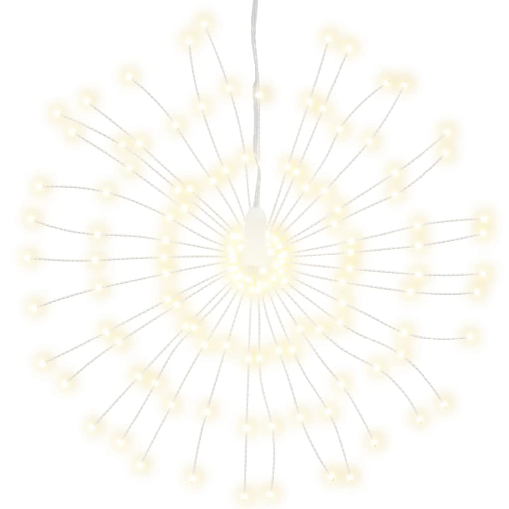 vidaXL Vánoční hvězdicové světlo 140 teple bílých LED diod 17 cm
