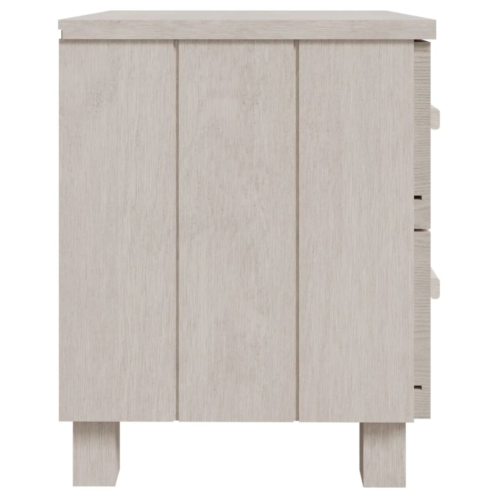 vidaXL Noční stolek HAMAR bílý 40 x 35 x 44,5 cm masivní borovice