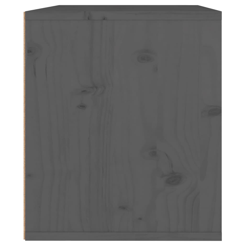vidaXL Nástěnná skříňka šedá 45 x 30 x 35 cm masivní borové dřevo