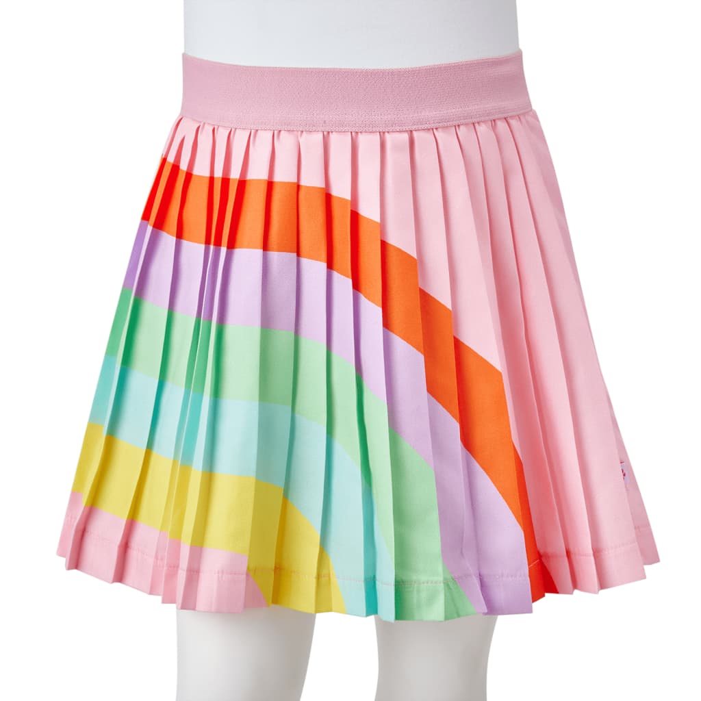 Dětská plisovaná sukně světle růžová 92