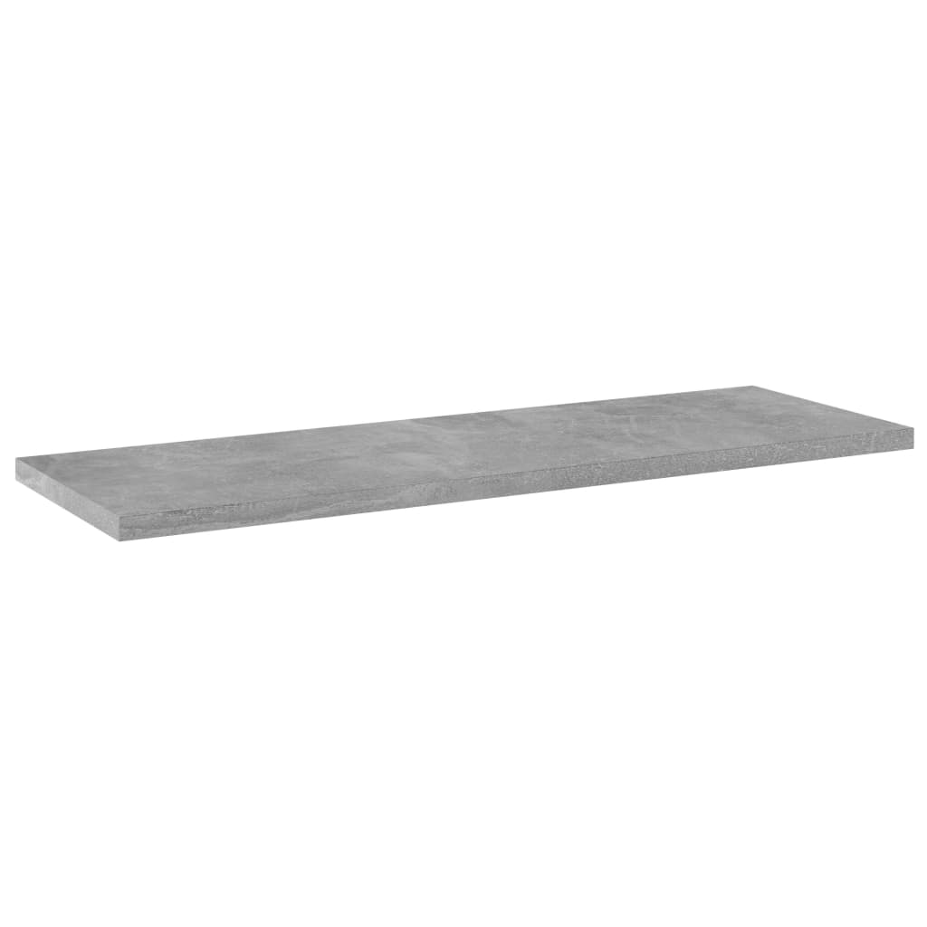 vidaXL Přídavné police 4 ks betonově šedé 60 x 20 x 1,5 cm dřevotříska
