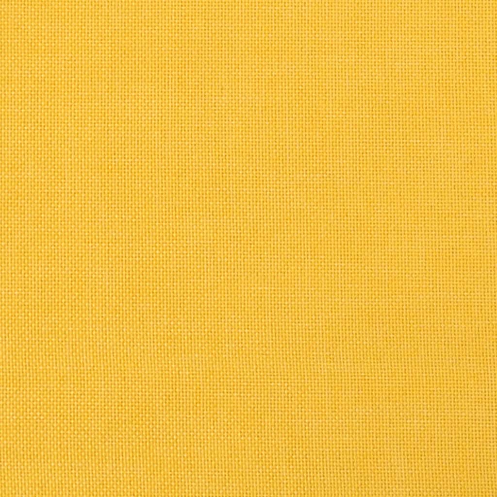 vidaXL Podnožka hořčicově žlutá 45x29,5x35 cm textil a umělá kůže