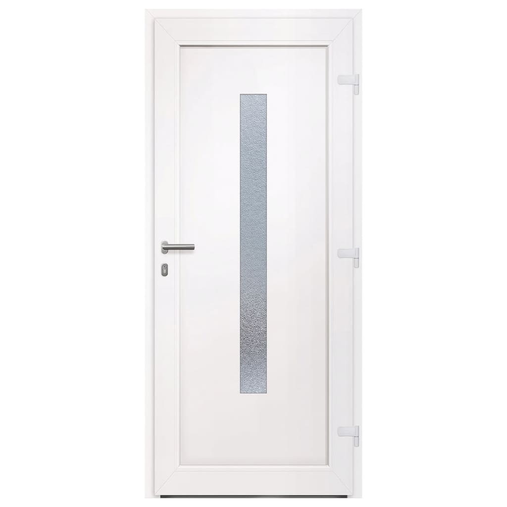 vidaXL Vchodové dveře antracitové 88 x 200 cm PVC