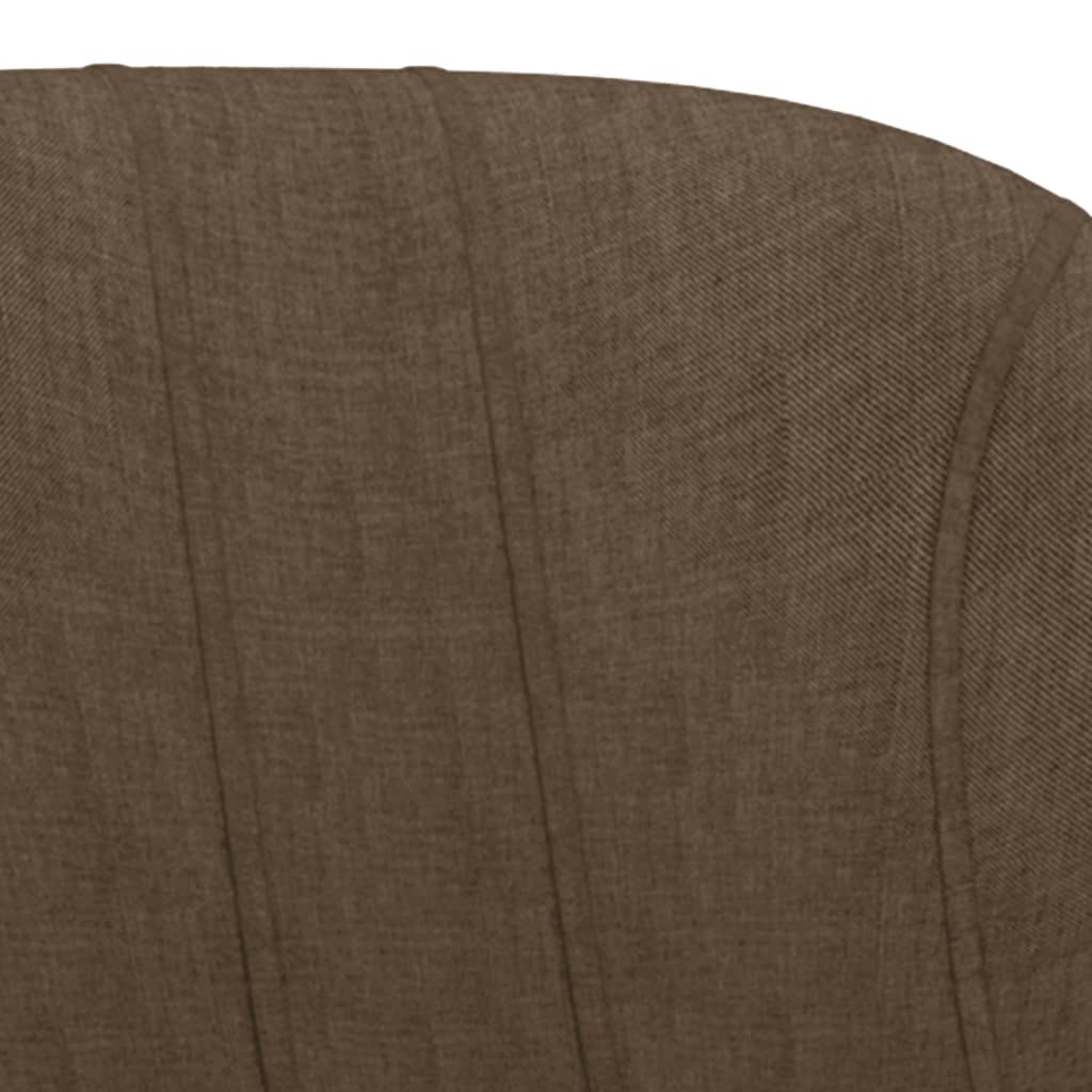 vidaXL Barové židle 2 ks hnědé textil