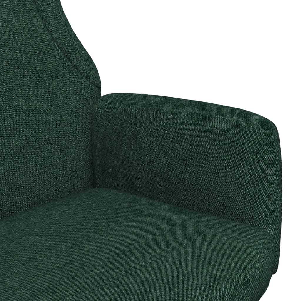vidaXL Relaxační křeslo tmavě zelené textil