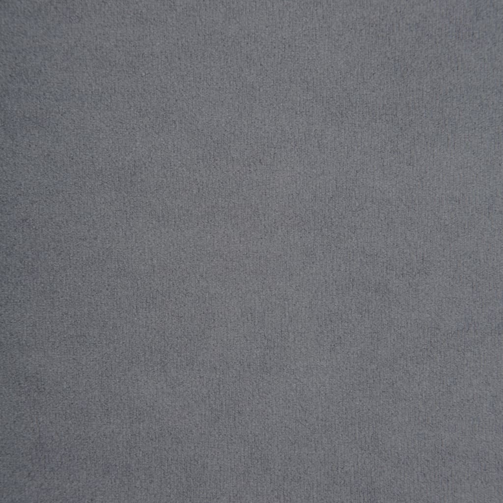 vidaXL Rohová pohovka Chesterfield samet 199 x 142 x 72 cm šedá