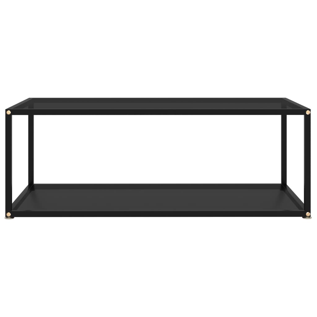 vidaXL Konferenční stolek černý 100 x 50 x 35 cm tvrzené sklo