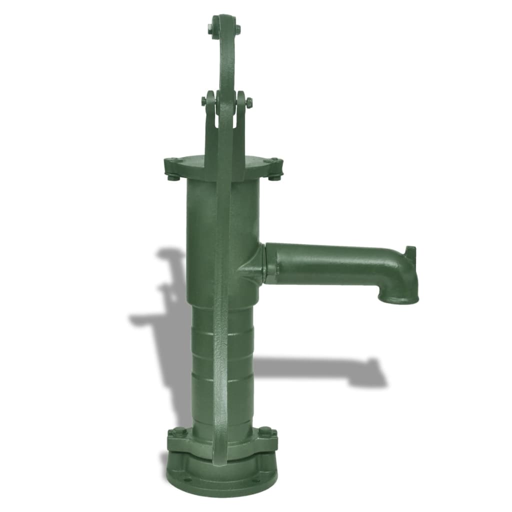 vidaXL Litinová zahradní ruční pumpa/čerpadlo se stojanem