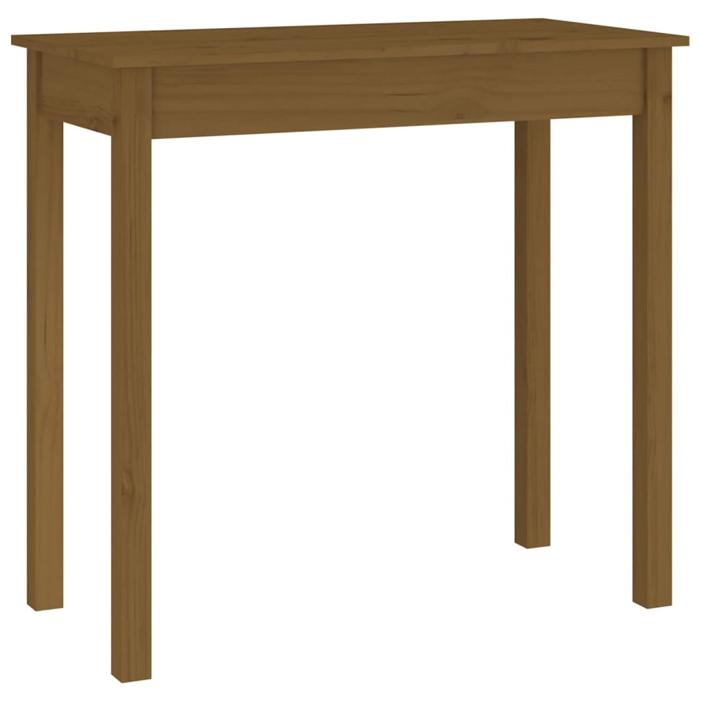 vidaXL Konzolový stolek medově hnědý 80x40x75 cm masivní borové dřevo