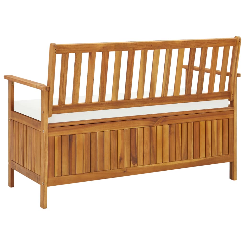 vidaXL Zahradní úložná lavice 120 x 63 x 84 cm masivní akáciové dřevo