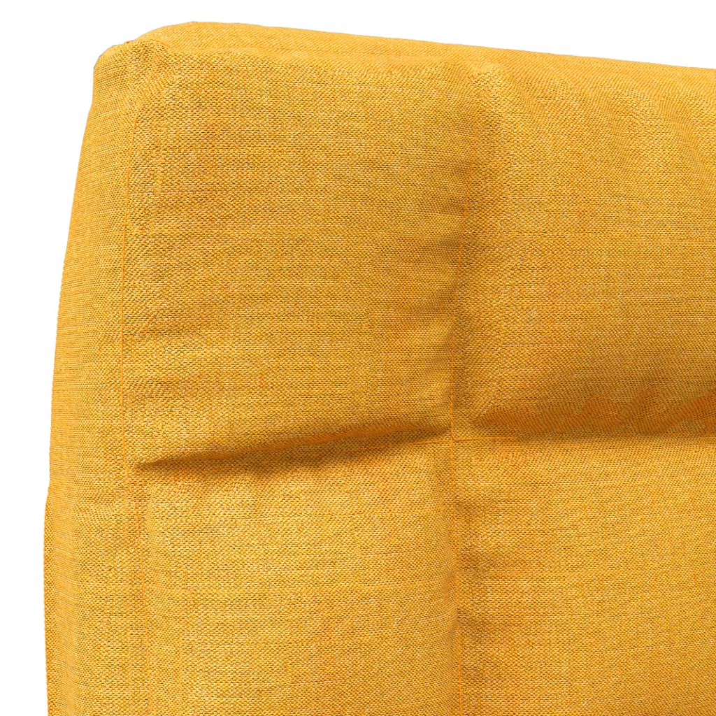 vidaXL Skládací lenoška na podlahu hořčicově žlutá textil