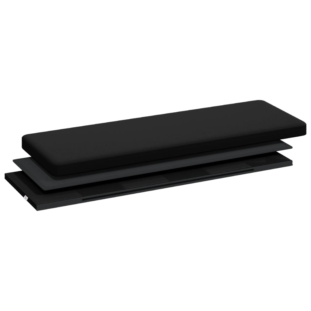 vidaXL Úložná lavice skládací černá PVC