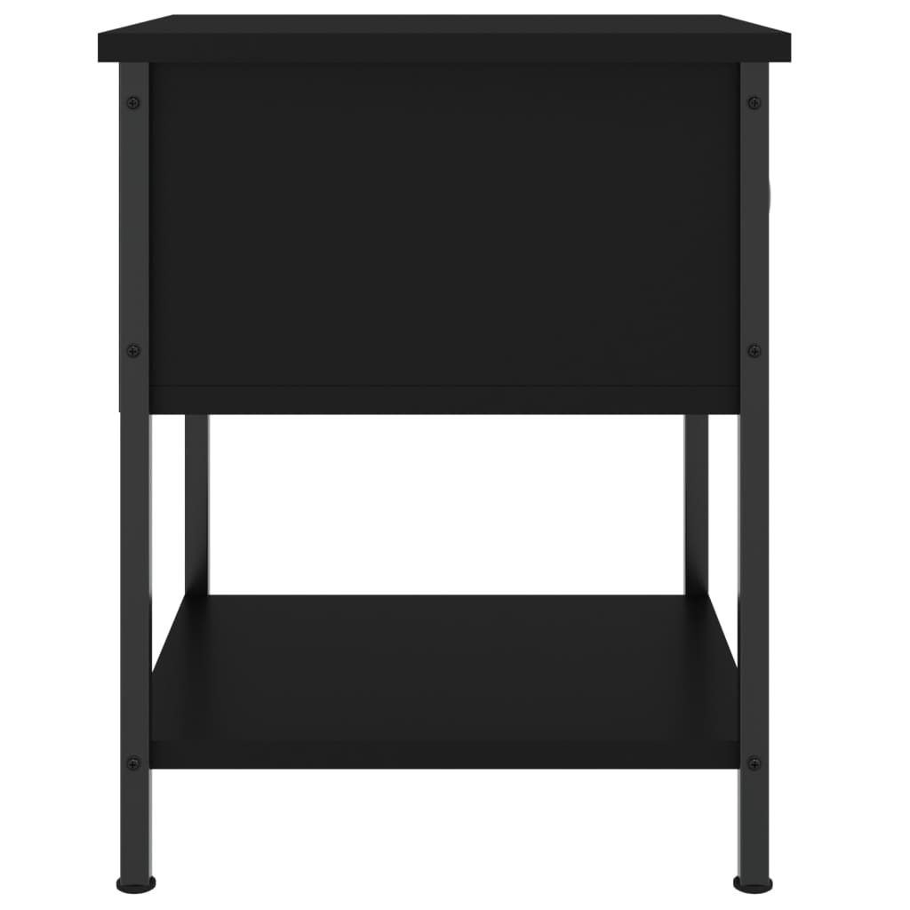 vidaXL Noční stolek černý 34 x 35,5 x 45 cm kompozitní dřevo