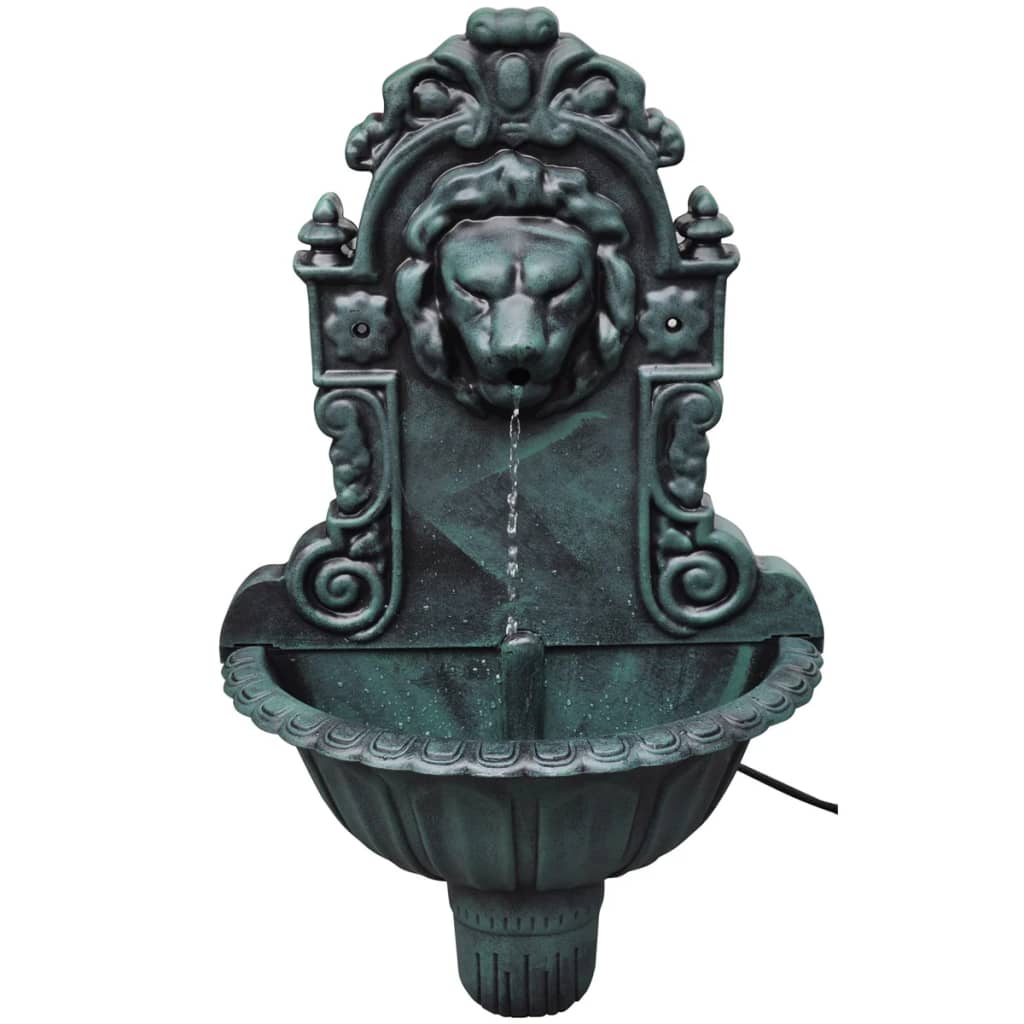vidaXL Nástěnná fontána se lví hlavou