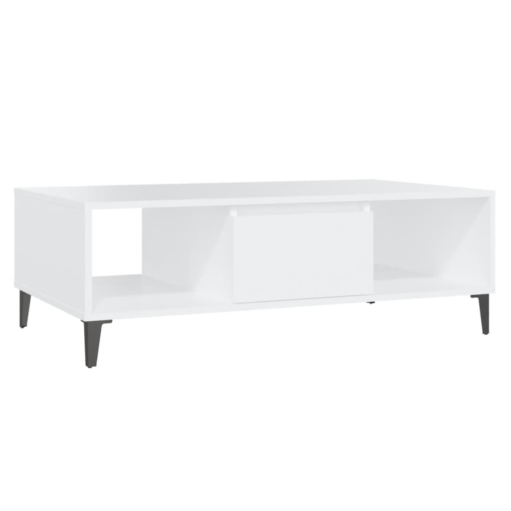 vidaXL Konferenční stolek bílý 103,5 x 60 x 35 cm dřevotříska