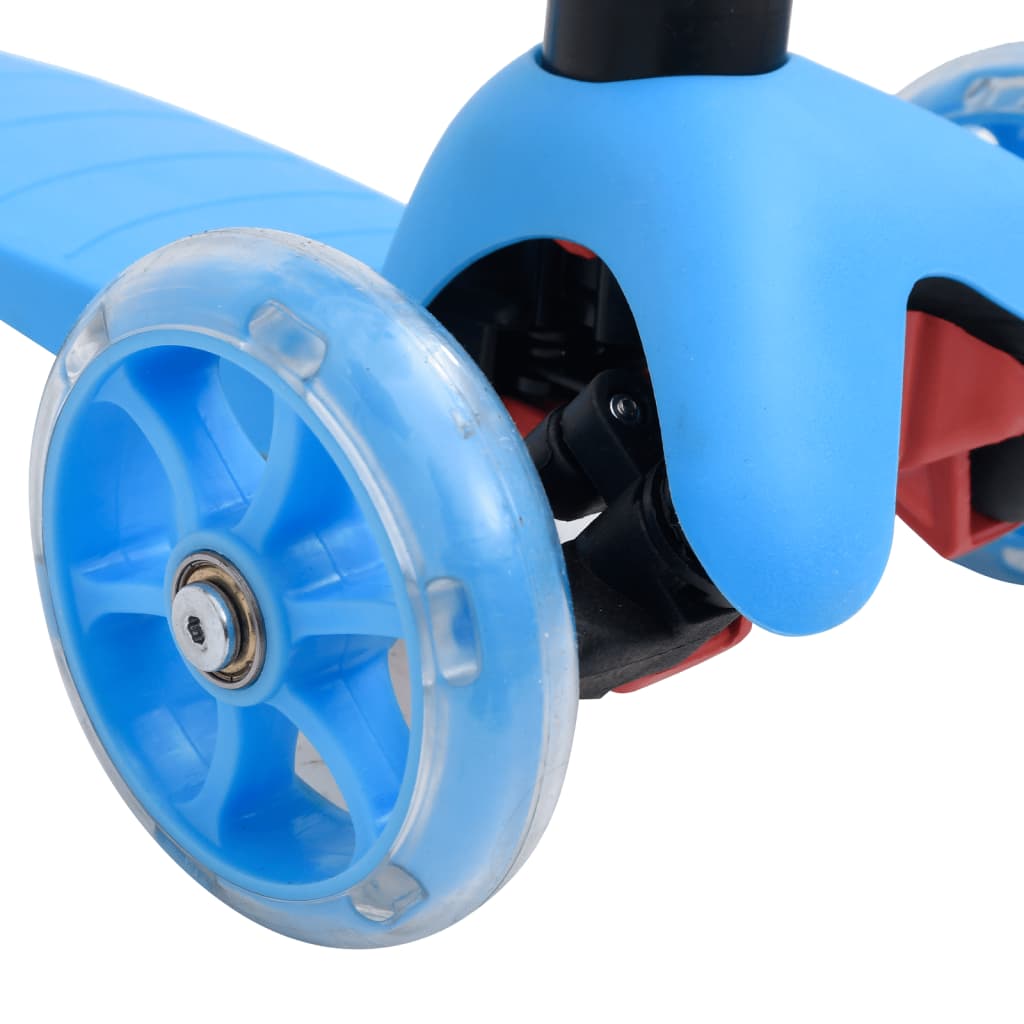 vidaXL 3kolová dětská koloběžka nastavitelná hliníková řídítka modrá