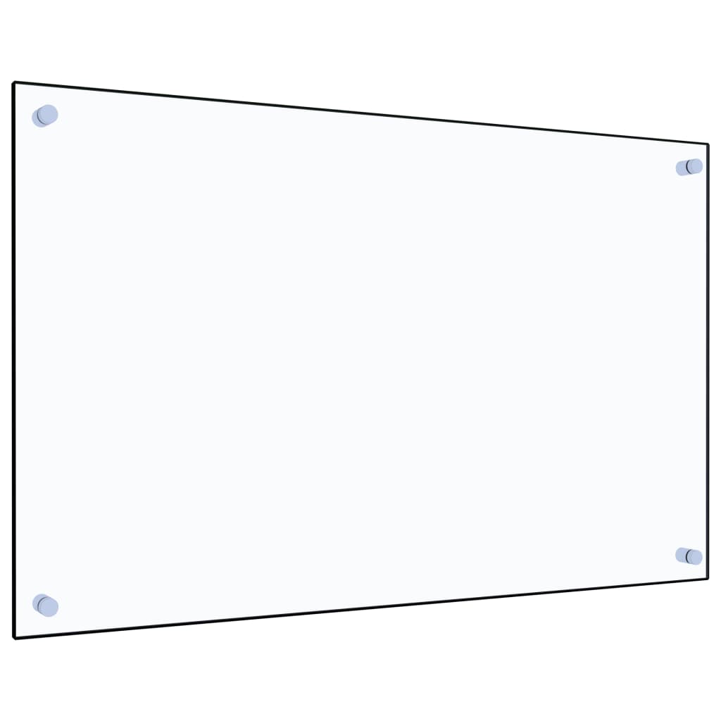 vidaXL Kuchyňský panel průhledný 80 x 50 cm tvrzené sklo