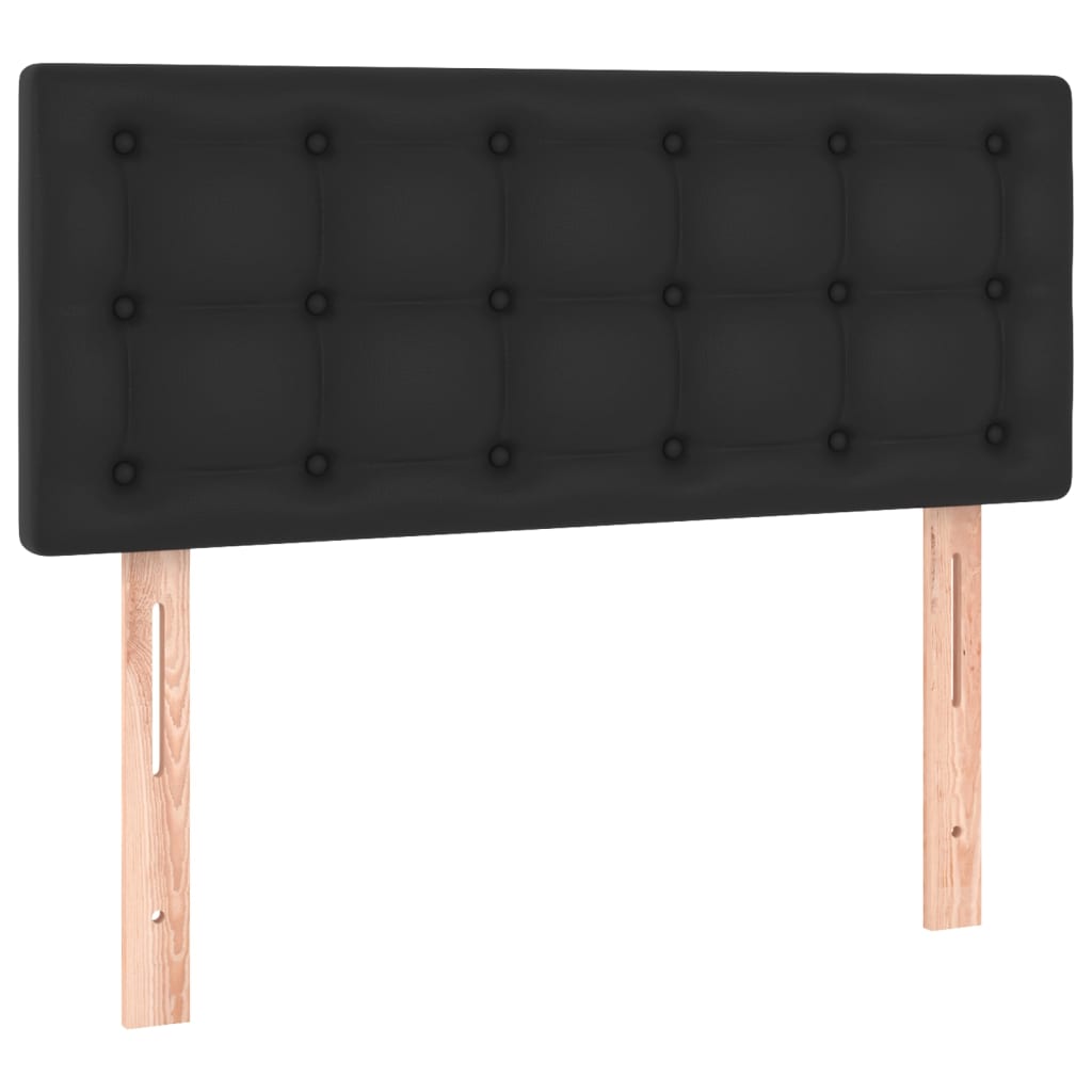 vidaXL Box spring postel s matrací černá 100x200 cm umělá kůže