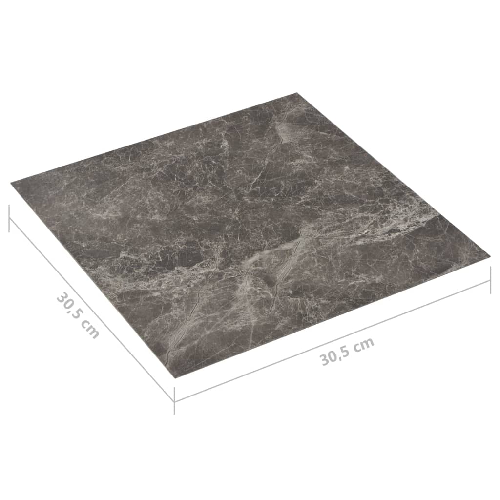 vidaXL Samolepicí podlahové desky 20 ks PVC 1,86 m² černý mramor