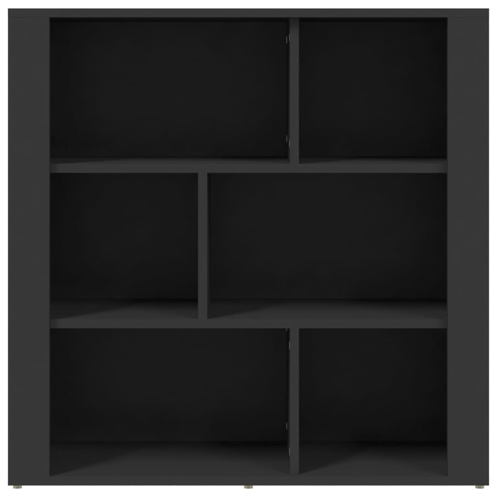 vidaXL Příborník černý 80x30x80 cm kompozitní dřevo