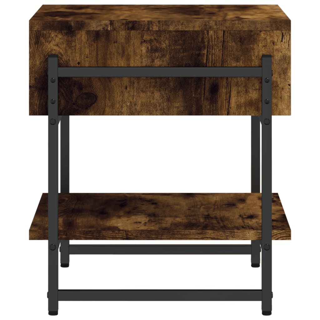 vidaXL Konferenční stolek kouřový dub 40 x 40 x 45 cm kompozitní dřevo