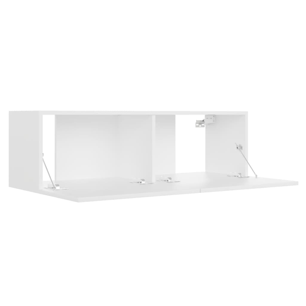 vidaXL TV stolek bílý 100 x 30 x 30 cm dřevotříska